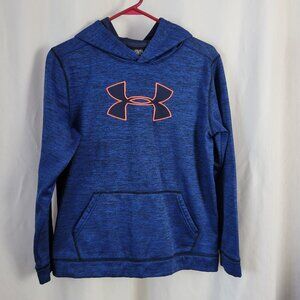 Under Armour Hoodie Youth YXL Loose Blue Urban Activewear Pullover Sporty logo